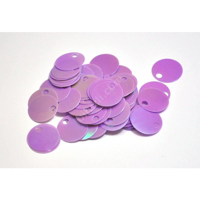 Çanta Pulu - Patik Pulu ( 10 Gram ) 20 Mm Janjanlı Lila Renk
